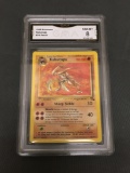 GMA Graded 1999 Pokemon Fossil #24 KABUTOPS Rare Trading Card - NM-MT 8