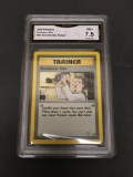 GMA Graded 2000 Pokemon Neo Genesis #96 PROFESSOR ELM Trading Card - NM+ 7.5