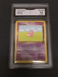 GMA Graded 1999 Pokemon Fossil #55 SLOWPOKE Trading Card - GEM MINT 10
