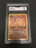 GMA Graded 2000 Pokemon Team Rocket #35 DARK FLAREON Trading Card - NM-MT 8