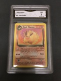 GMA Graded 2000 Pokemon Team Rocket #35 DARK FLAREON Trading Card - NM 7