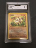 GMA Graded 1999 Pokemon Jungle #55 MANKEY Trading Card - NM 7