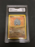 GMA Graded 2002 Pokemon Legendary Collection #90 RHYHORN Trading Card - NM-MT+ 8.5