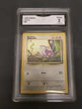 GMA Graded 1999 Pokemon Base Set Unlimited #61 RATTATA Trading Card - GOOD 2