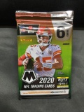 Factory Sealed 2020 Panini Mosaic Football 6 Card Retail Pack - Joe Burrow Rookie?