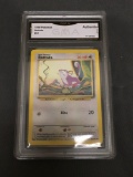 GMA Graded 1999 Pokemon Base Set Unlimited #61 RATTATA Trading Card - AUTHENTIC