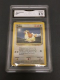 GMA Graded 1999 Pokemon Base Set Unlimited #57 PIDGEY Trading Card - GOOD+ 2.5