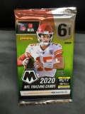 Factory Sealed 2020 Panini Mosaic Football 6 Card Retail Pack - Tua Tagovailoa Rookie?