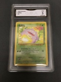 GMA Graded 1999 Pokemon Base Set Unlimited #51 KOFFING Trading Card - VG 3