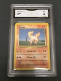 GMA Graded 1999 Pokemon Base Set Unlimited #60 PONYTA Trading Card - VG 3