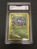 GMA Graded 1999 Pokemon Base Set Unlimited #66 TANGELA Trading Card - VG 3