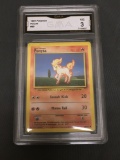 GMA Graded 1999 Pokemon Base Set Unlimited #60 PONYTA Trading Card - VG 3