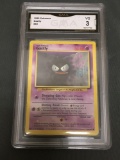 GMA Graded 1999 Pokemon Base Set Unlimited #50 GASTLY Trading Card - VG 3