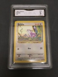 GMA Graded 1999 Pokemon Base Set Unlimited #61 RATTATA Trading Card - VG 3