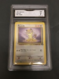 GMA Graded 1999 Pokemon Jungle #56 MEOWTH Trading Card - NM 7