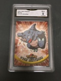 GMA Graded 2000 Topps Pokemon #112 RHYDON Trading Card - MINT 9