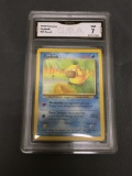 GMA Graded 1999 Pokemon Fossil #53 PSYDUCK Trading Card - NM 7