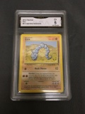GMA Graded 2002 Pokemon Legendary Collection #84 ONIX Trading Card - EX 5