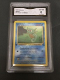 GMA Graded 1999 Pokemon Fossil 1st Edition #49 HORSEA Trading Card - EX-NM 6