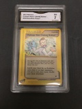 GMA Graded 2002 Pokemon Expedition #148 PROFESSOR ELM'S TRAINING METHOD Card - NM 7