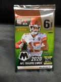 Factory Sealed 2020 Panini Mosaic Football 6 Card Retail Pack - Joe Burrow Rookie?