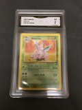 GMA Graded 2000 Pokemon Base 2 Set #54 NIDORINO Trading Card - NM 7