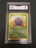 GMA Graded 1999 Pokemon Jungle #63 VENONAT Trading Card - NM 7