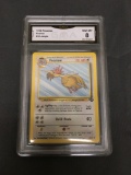 GMA Graded 1999 Pokemon Jungle #36 CUBONE Trading Card - NM-MT 8