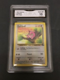 GMA Graded 1999 Pokemon Jungle #54 JIGGLYPUFF Trading Card - GEM MINT 10