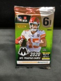 Factory Sealed 2020 Panini Mosaic Football 6 Card Retail Pack - Tua Tagovailoa Rookie?