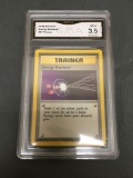 GMA Graded 1999 Pokemon Base Set Unlimited #81 ENERGY RETRIEVAL Trading Card - VG+ 3.5