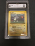 GMA Graded 1999 Pokemon Base Set Unlimited #53 MAGNEMITE Trading Card - VG+ 3.5