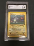 GMA Graded 1999 Pokemon Base Set Unlimited #53 MAGNEMITE Trading Card - VG+ 3.5