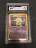 GMA Graded 1999 Pokemon Base Set Unlimited #49 DROWZEE Trading Card - VG+ 3.5