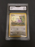 GMA Graded 1999 Pokemon Base Set Unlimited #61 RATTATA Trading Card - VG+ 3.5