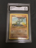 GMA Graded 1999 Pokemon Base Set Unlimited #52 MACHOP Trading Card - VG+ 3.5