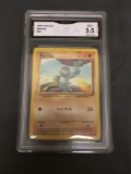 GMA Graded 1999 Pokemon Base Set Unlimited #52 MACHOP Trading Card - VG+ 3.5