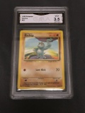GMA Graded 1999 Pokemon Base Set Unlimited #52 MACHOP Trading Card - VG+ 3.5