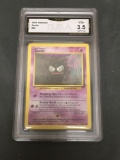 GMA Graded 1999 Pokemon Base Set Unlimited #50 GASTLY Trading Card - VG+ 3.5