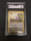 GMA Graded 1999 Pokemon Base Set Unlimited #61 RATTATA Trading Card - VG+ 3.5