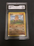 GMA Graded 1999 Pokemon Base Set Unlimited #47 DIGLETT Trading Card - VG+ 3.5