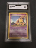 GMA Graded 1999 Pokemon Base Set Unlimited #43 ABRA Trading Card - VG+ 3.5