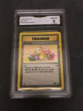 GMA Graded 1999 Pokemon Fossil #58 MR. FUJI Trading Card - NM-MT 8