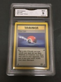 GMA Graded 1999 Pokemon Jungle #64 POKE BALL Trading Card - MINT 9