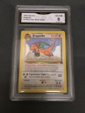GMA Graded 1999 Pokeon Black Star Movie Promo #5 DRAGONITE Trading Card - EX-NM 6