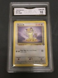 GMA Graded 1999 Pokemon Jungle #56 MEOWTH Trading Card - GEM MINT 10