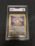 GMA Graded 1999 Pokemon Jungle #56 MEOWTH Trading Card - GEM MINT 10