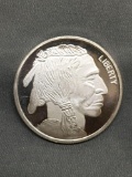 1 Troy Ounce .999 Fine Silver Indian Head Buffalo Silver Bullion Round Coin