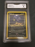 GMA Graded 2000 Pokemon Neo Genesis #24 MURKROW Trading Card - NM-MT 8