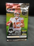 Factory Sealed 2020 Panini Mosaic Football 6 Card Retail Pack - Joe Burrow Rookie?